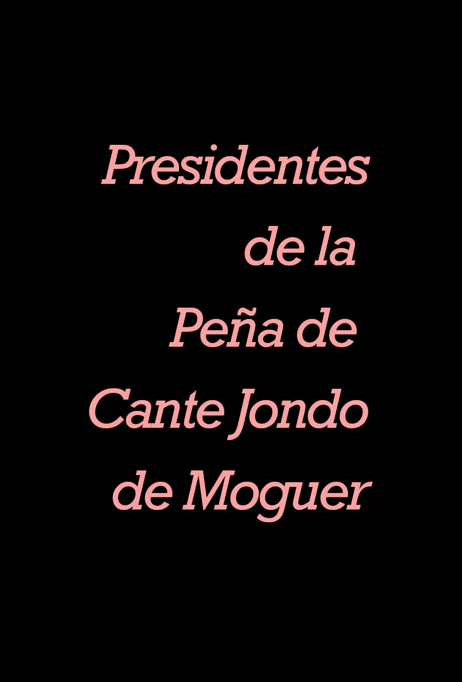 Portada de presidentes de la peña